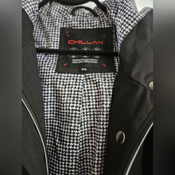 Chillax Black Shell Jacket Size medium - Picture 4 of 8